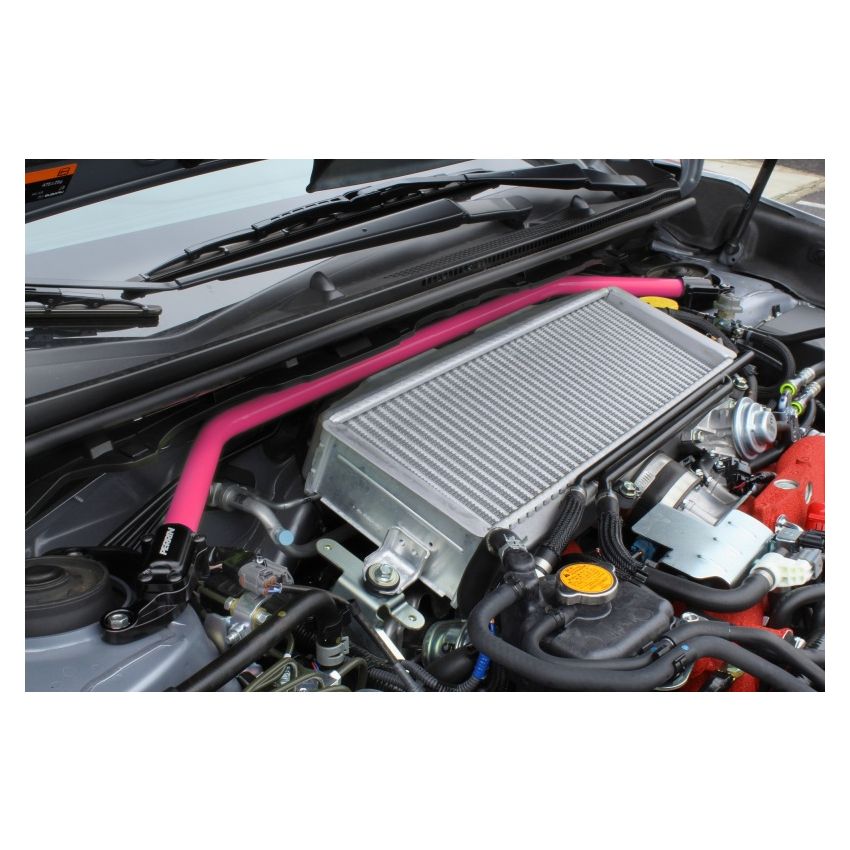 Perrin 2008+ WRX/STI Front Strut Brace - Hyper Pink