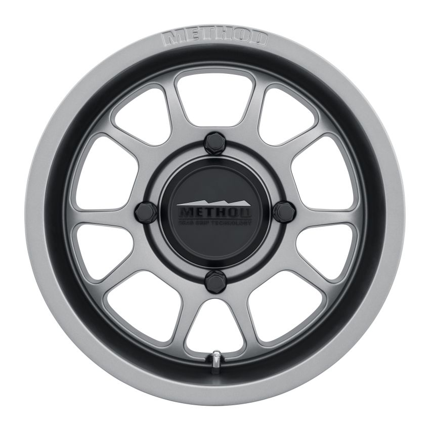 Method Wheels MR40957047452 Method MR409 Bead Grip 15x7 / 5+2/38mm Offset / 4x136 / 106.25mm CB Steel Grey Wheel