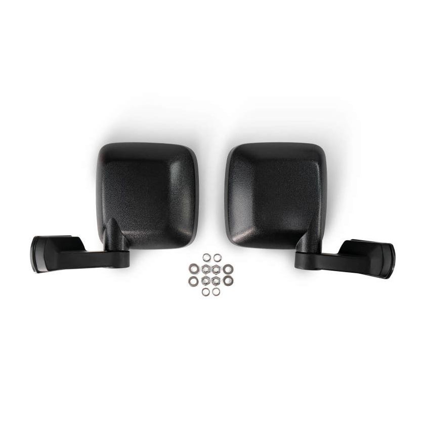 DV8 Offroad HDJL-01F DV8 18-22 Jeep 4 Door JL/JT Aluminum Half Doors with Perforated Mesh Front