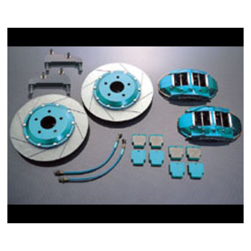 Project Mu FS44S-H108 Forged Slim Front Caliper Kit Acura Integra Type R (DC5) 4POT 4PAD 332x28mm Rotor