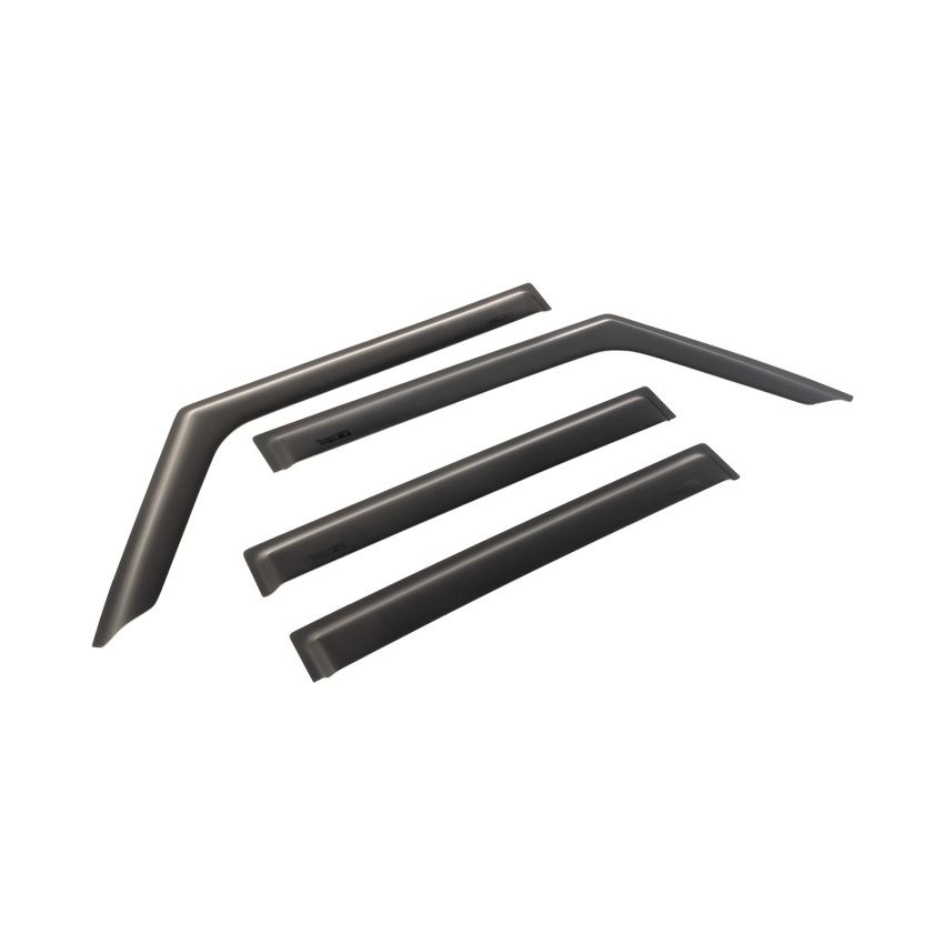 Rugged Ridge Window Visors Matte Black 18-20 Jeep Wrangler JLU/JT