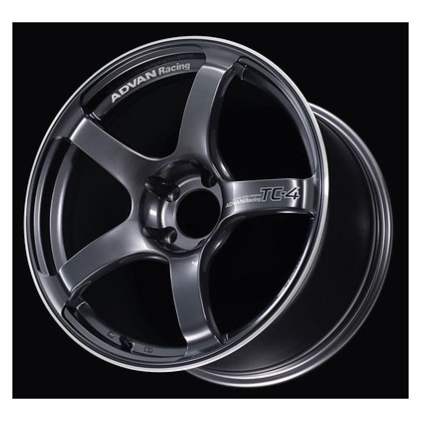 Advan YAD7G38EGMR TC4 17x8.0 +38 5-114.3 Racing Gunmetallic & Ring Wheel