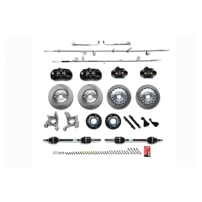 Ford Racing M-2300-YBK 2015-2023 Mustang Performance GT350R Black Brake Kit