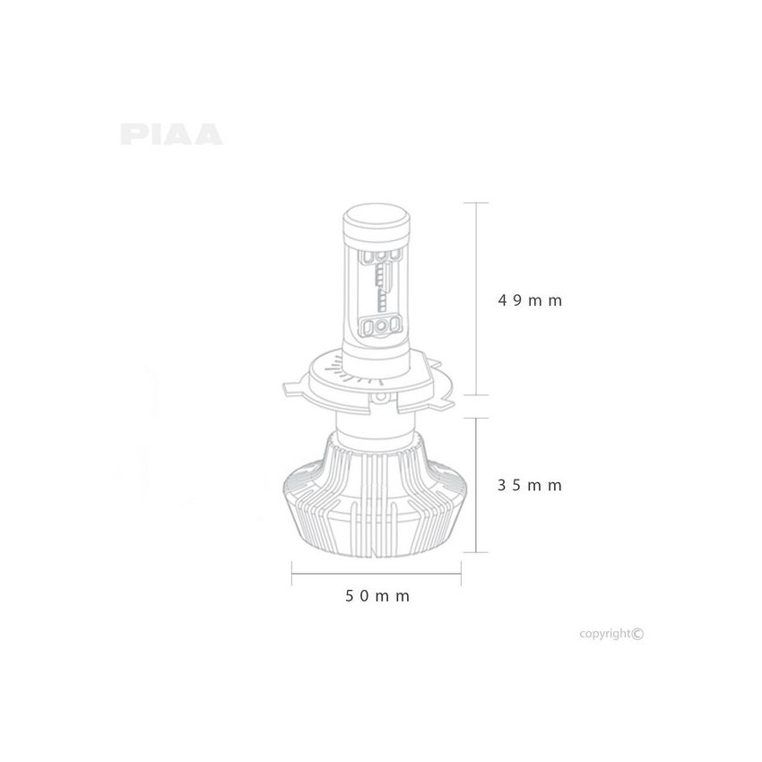 PIAA 16-77311 Piaa H11 PLATINUM LED BULB SINGLE