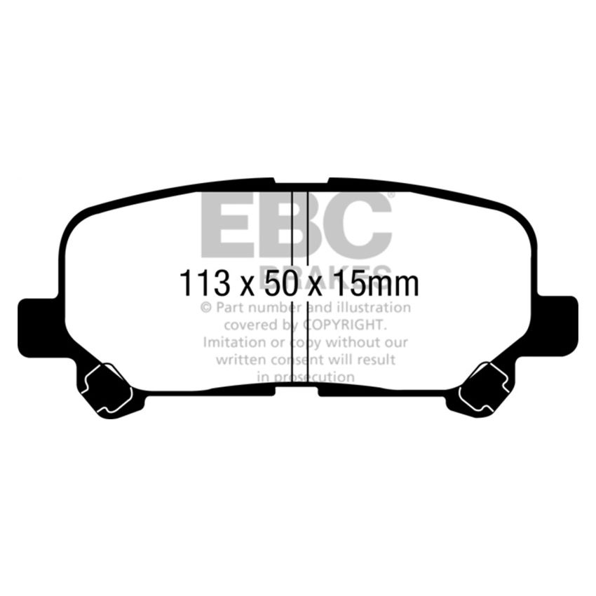 EBC UD1281 07-13 Acura MDX 3.7 Ultimax2 Rear Brake Pads