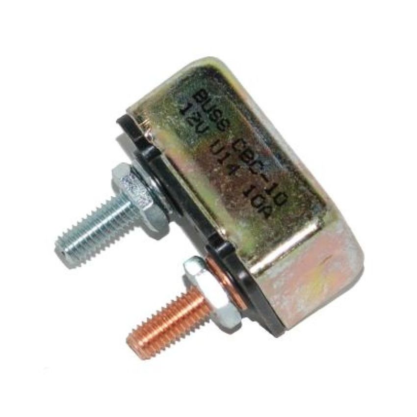 NAMZ NCB-1001 Universal 10-AMP Circuit Breaker 10/32in. Studs - Single (OEM 74590-93)