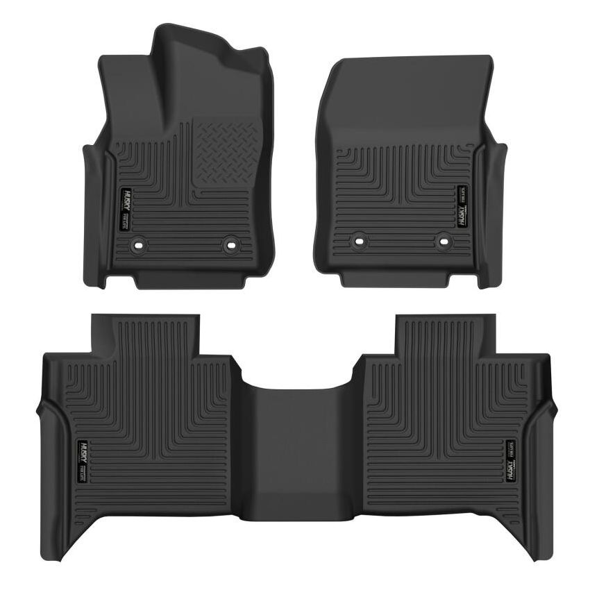 Husky Liners 2022 Toyota Tundra CrewMax X-ACT Front & 2nd Seat Floor Liner - Blk