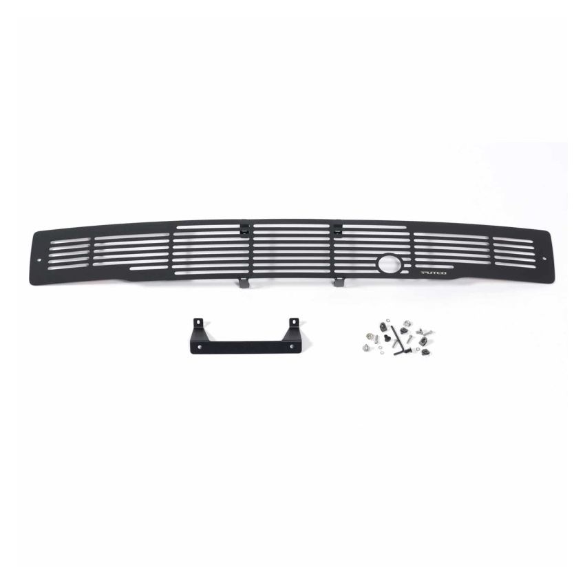 Putco 87160FP 15-17 Ford F-150 - Stainless Steel Black Bar Design w/ Heater Plug Bumper Grille Inserts