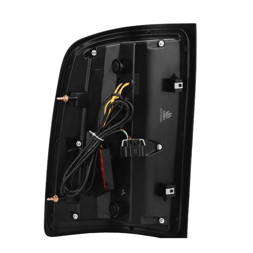 AlphaRex 630070 07-13 GMC Sierra 1500/2500HD/3500HD Luxx Series LED Tail Lights - Alpha Black