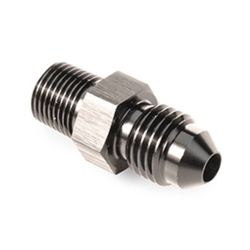 Snow Performance 1/8in NPT To 4AN Straight Water Fitting (Black)