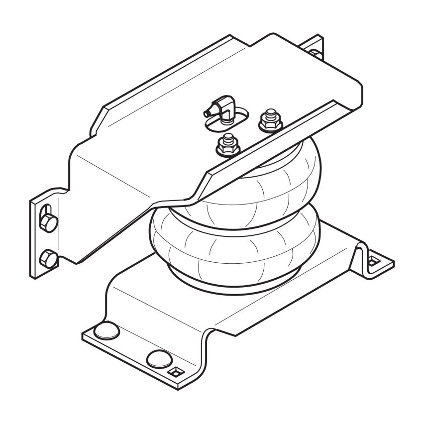 Firestone 2478 Ride-Rite Air Helper Spring Kit Rear 07-17 Dodge RAM 3500HD Cab 2WD/4WD (W217602478)