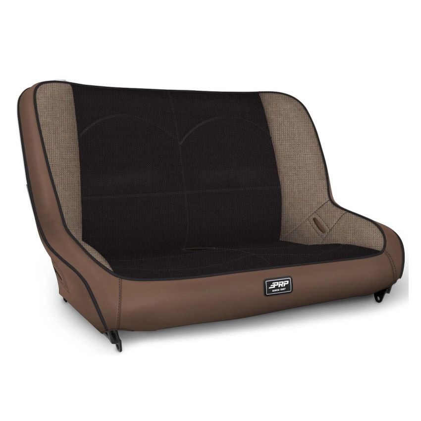 PRP Seats A3610-39-64 PRP Jeep TJ/LJ/JK Low Back Rear Bench - Tan / Black