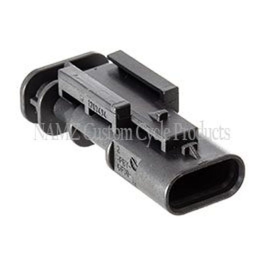NAMZ NMCON-03R 2017+ Softail Models Rear Fender Harness Male Connector Kit for Center Taillight (OEM 69201613)