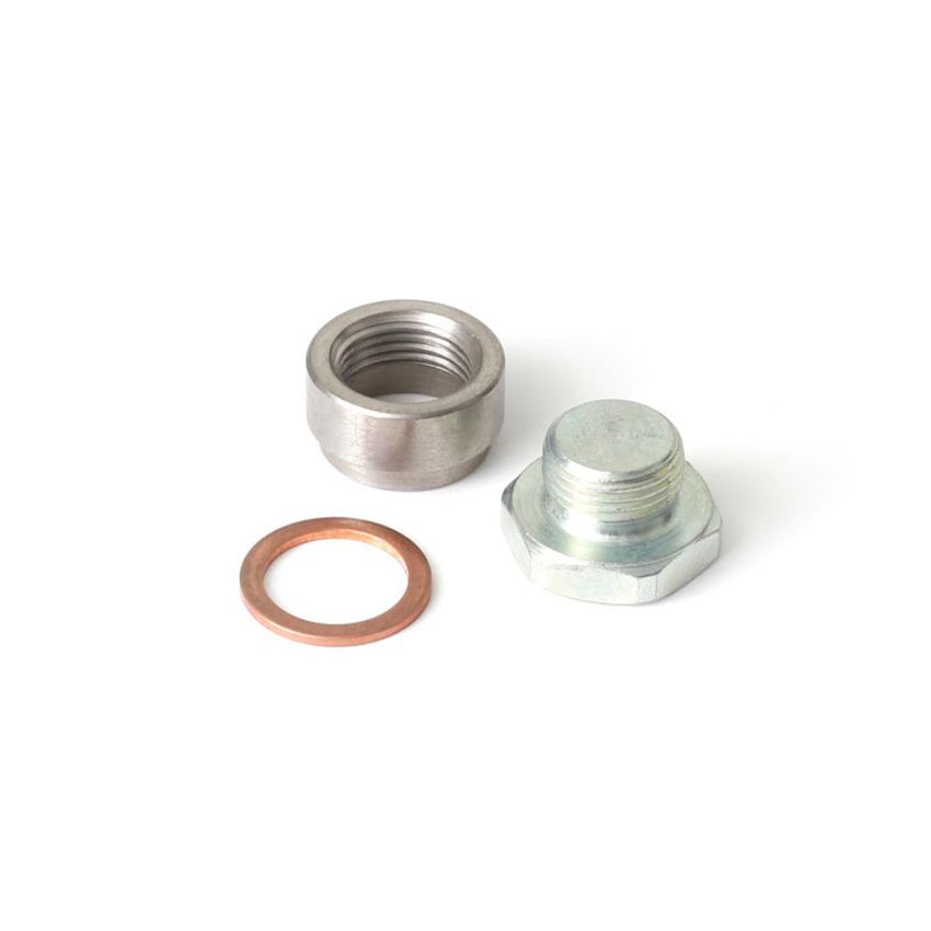 Haltech HT-010702 O2 Sensor Weld-On Bung w/Copper Washer & Blanking Plug M18 x1.5