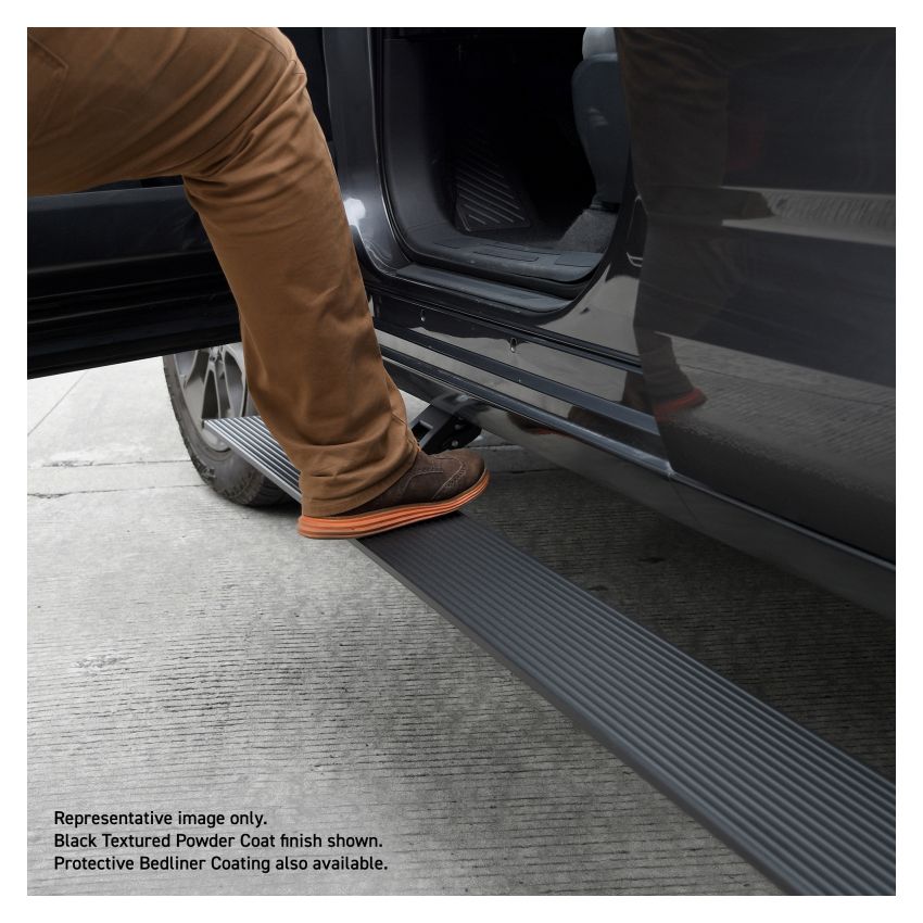 Go Rhino 20443974T RealTruck 23-24 Toyota Sequoia 4dr (Excl Hybrid) VoltStep Electric Running Board Kit - Bedliner Coat