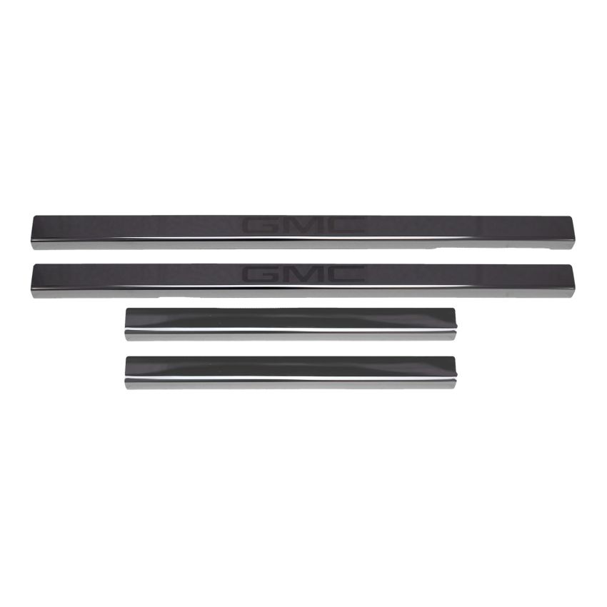 Putco 95183BPGM-2 2020 GMC Sierra LD/HD - Crew Cab w/ GMC Etching (4pc) Black Platinum Door Sills