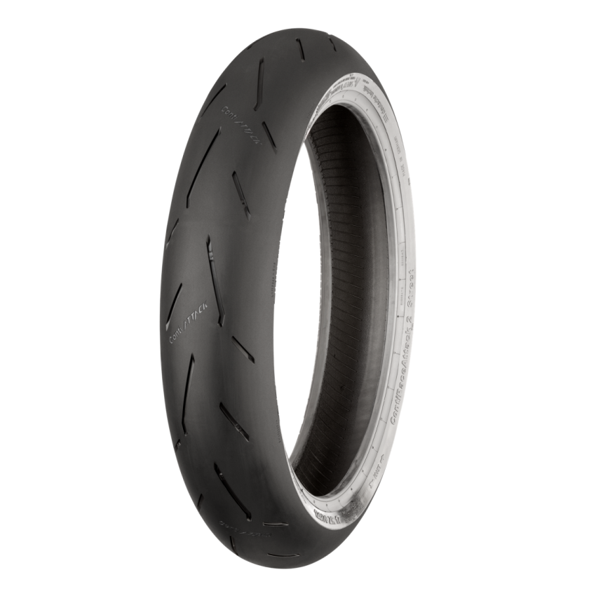Continental Tire 02446540000 Continental ContiRaceAttack 2 Medium - 120/70 ZR17 M/C 58W TL Front