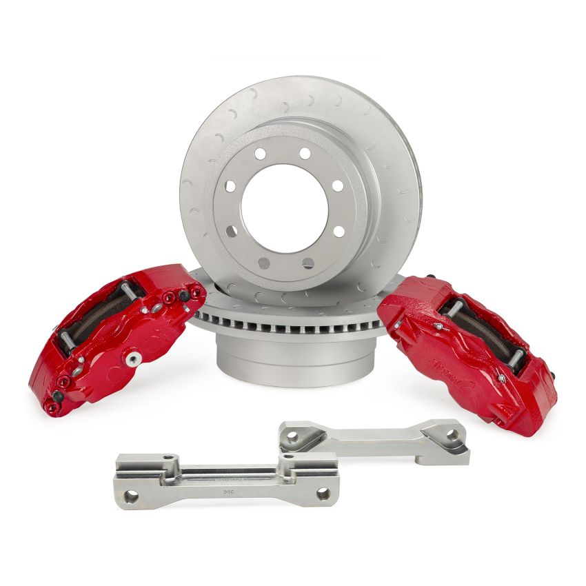 Alcon BKR5459P28 2017+ Ford F250/F350 363x38mm Rotors 4 Piston Brake Kit - Rear