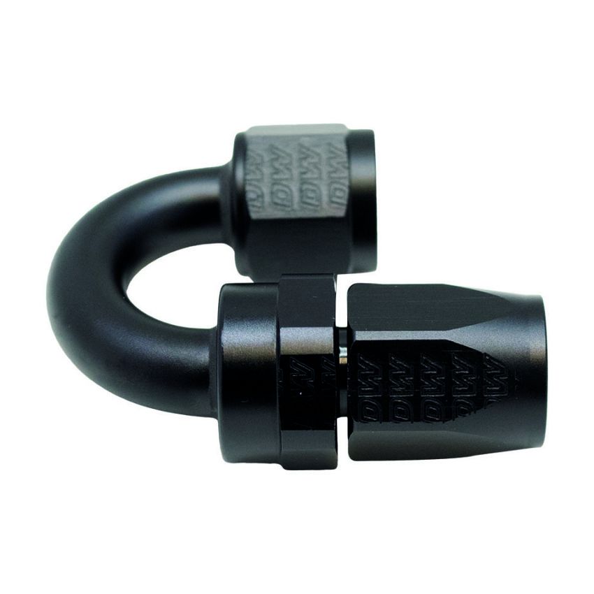 DeatschWerks 8AN Female Swivel 180-Degree Hose End CPE - Anodized Matte Black