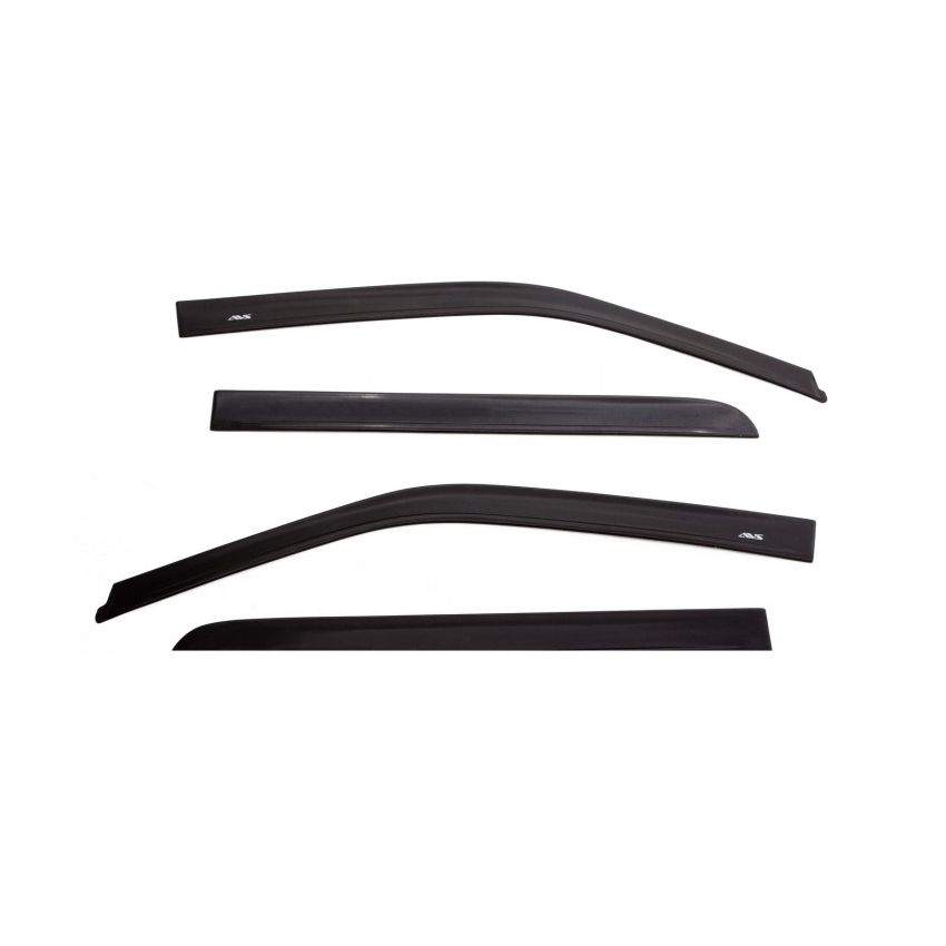AVS 07-18 Jeep Wrangler Unlimited Ventvisor Low Profile Window Deflectors 4pc - Matte Black
