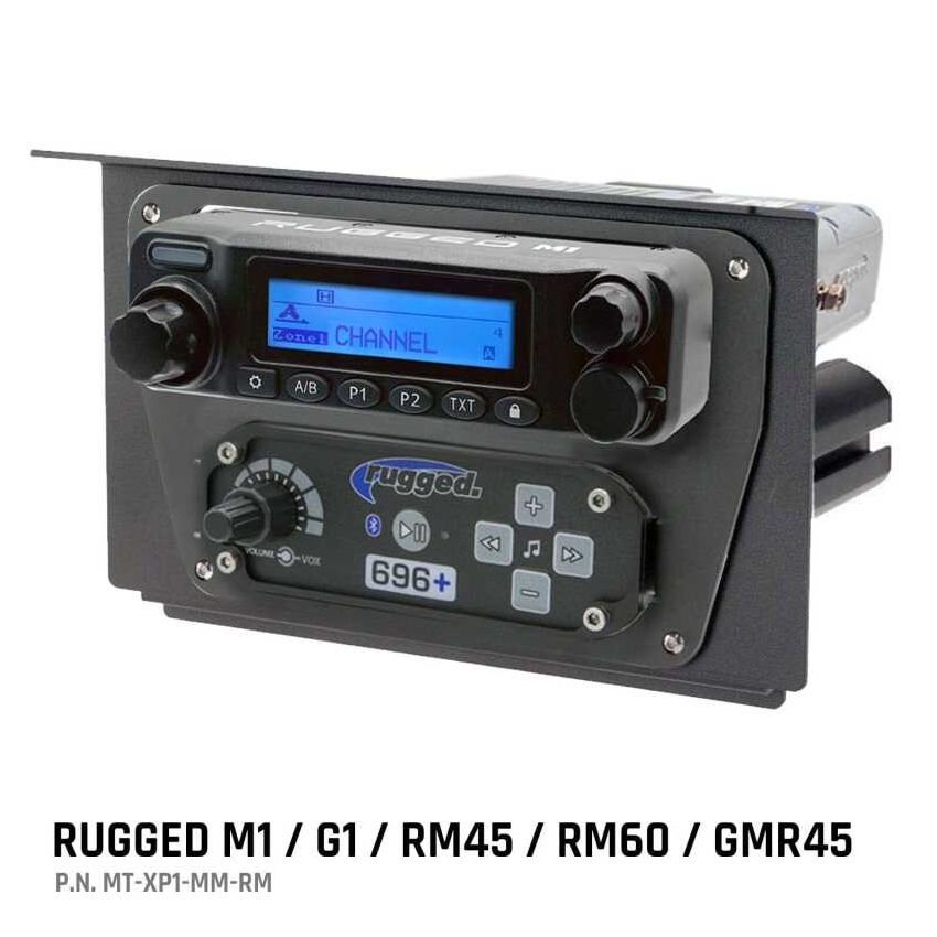 Rugged Radios MT-XP1-MM-RM Polaris XP1 Mount Kit - M1 / G1 / RM60 / GMR45 - M1/G1/RM45/RM60/GMR45