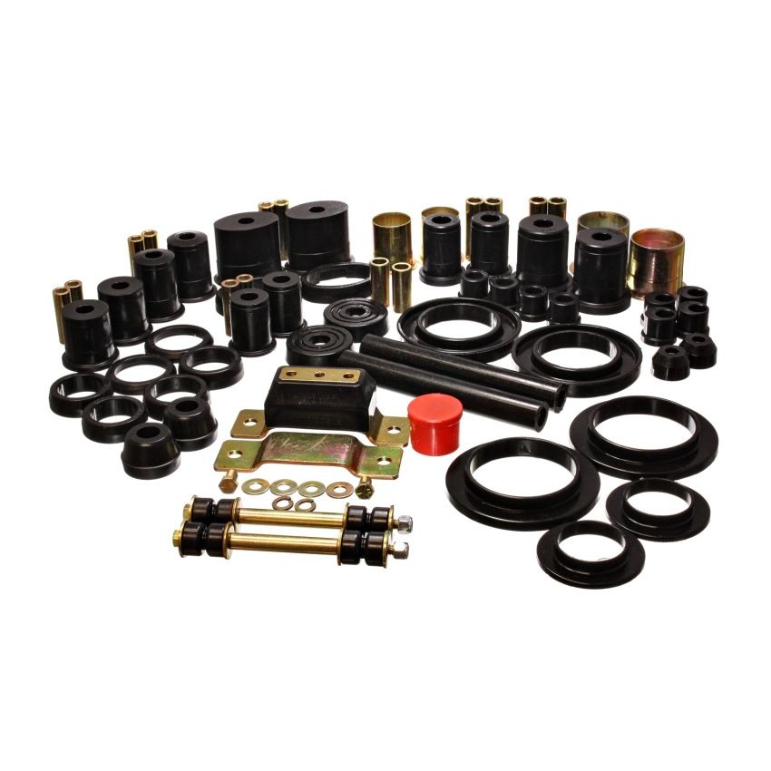 Energy Suspension 94-95 Ford Mustang Black Hyper-flex Master Bushing Set w/ V-8