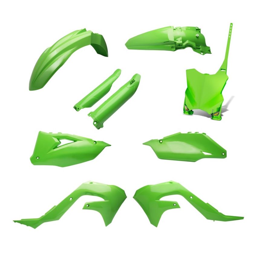 Cycra 1CYC-9325-72 21-23 Kawasaki KX250F Powerflow Body Kit - OEM Green