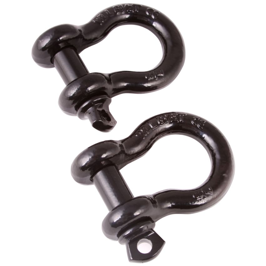 Rugged Ridge Black 1in D-Shackles