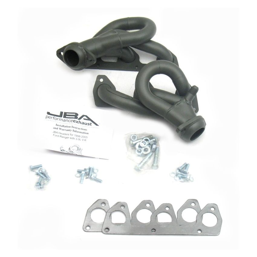 JBA 98-01 Ford Ranger 3.0L V6 w/EGR 1-1/2in Primary Ti Ctd Cat4Ward Header
