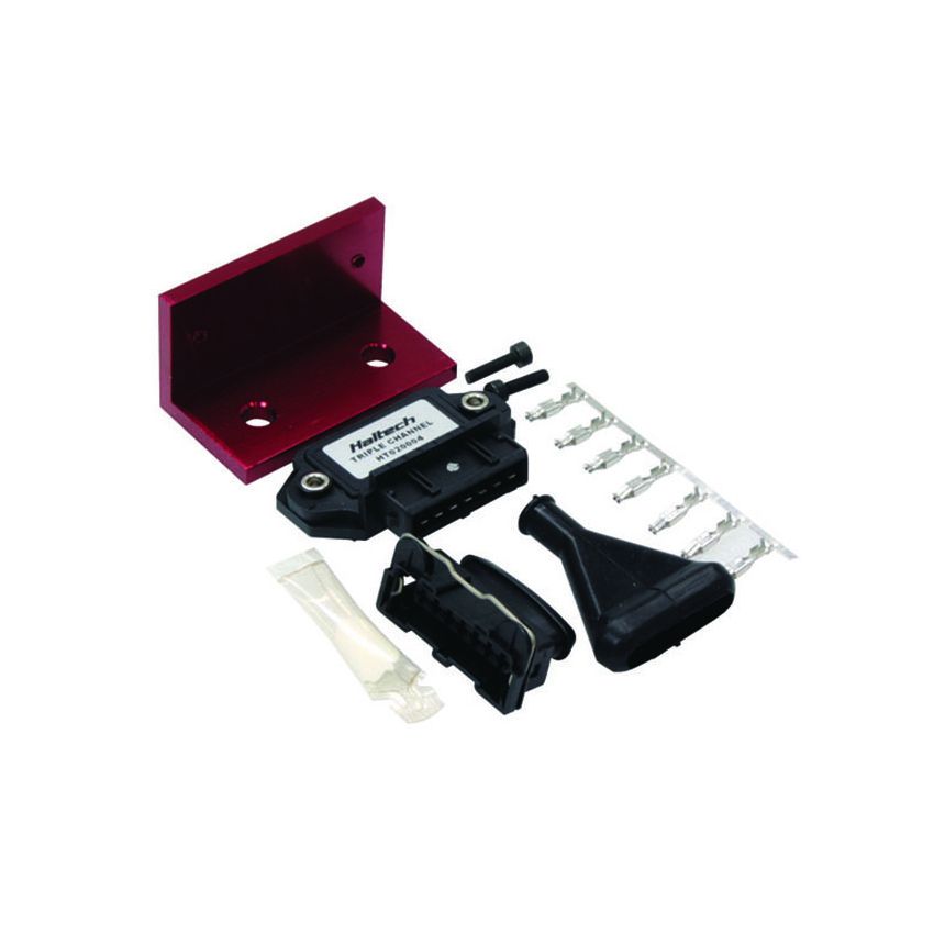 Haltech HT-020004 Triple Channel OEM Igniter (DUMB) w/Plugs/Pins/Mounting Bracket/Paste