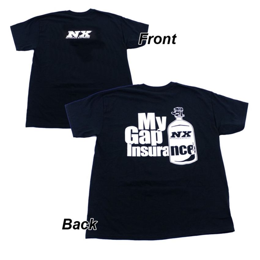 Nitrous Express Gap Insurance T-Shirt Medium - Black