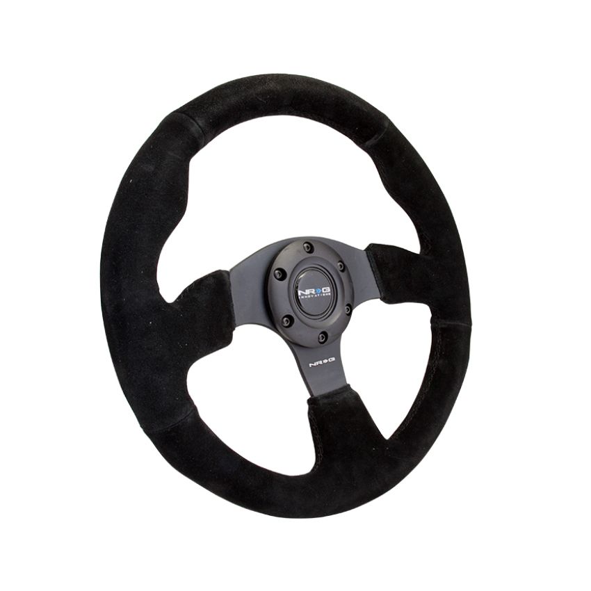 NRG Reinforced Steering Wheel (320mm) Suede w/Black Stitch