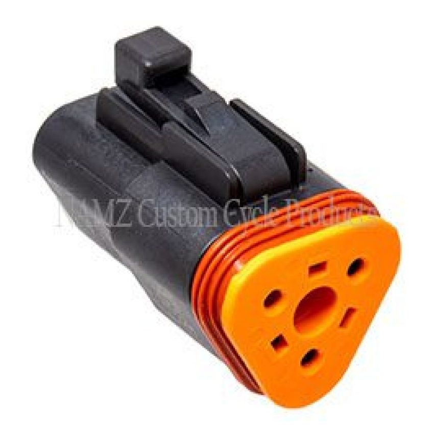 NAMZ DP-3B Deutsch DT Series 3-Wire Plug & Wedgelock - Black (HD 72113-94BK)