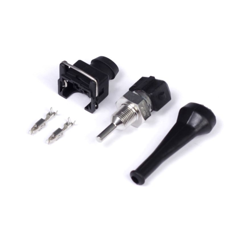 Haltech HT-010306 Oil Temperature Sensor High Range 150 Deg C 1/8 NPT Thread w/Bosch EV1 Plug & Pins
