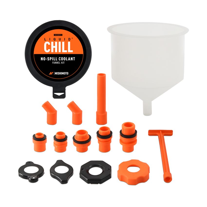 Mishimoto No-Spill Coolant Funnel Kit 15pc Set