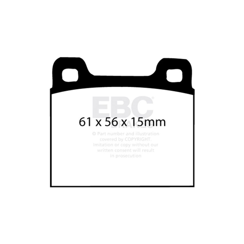 EBC DP3104C 73-77 Porsche 911 2.7L Redstuff Front/Rear Brake Pads