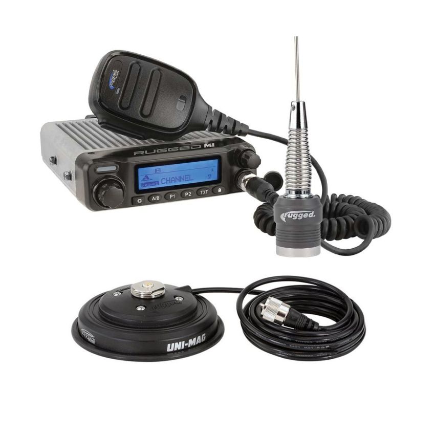 Rugged Radios RK-M1-V Radio Kit - Rugged M1 RACE SERIES Waterproof Mobile with Antenna - Digital and Analog