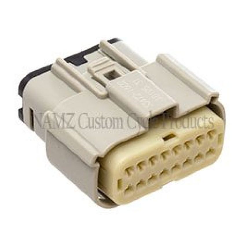 NAMZ NM-33472-1602 07-22 Glide Main Harness Molex MX-150 16-Position Female Connector - Grey (HD 72491-07GY)