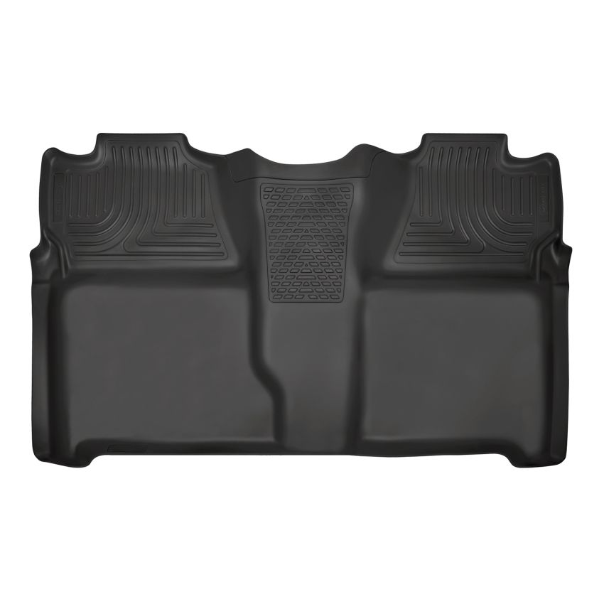 Husky Liners 07-13 Chevy Silverado 1500/2500HD Crew Cab PU Weatherbeater Black 2nd Seat Floor Liner