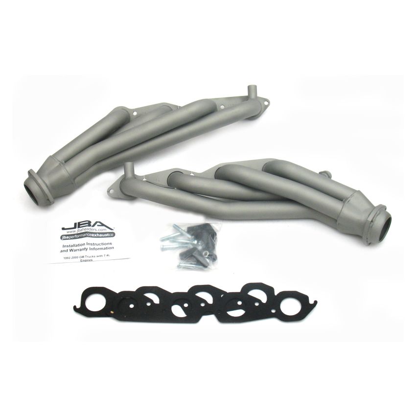 JBA 96-00 GM Truck 7.4L Voretc w/EGR & A.I.R. 1-3/4in Primary Ti Ctd Cat4Ward Header