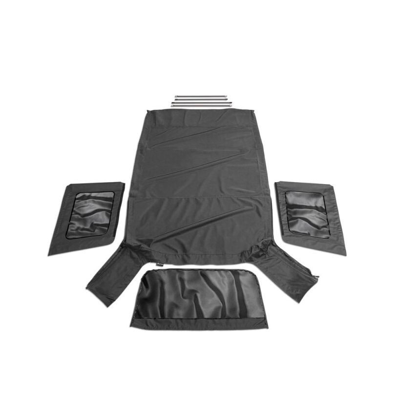 Rampage 2007-2009 Jeep Wrangler(JK) Unlimited OEM Replacement Top - Black Diamond