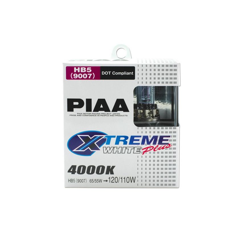 PIAA 19617 PIAA 19617 9007 (HB5) Xtreme White Plus High Performance Halogen Bulb, Twin Pack