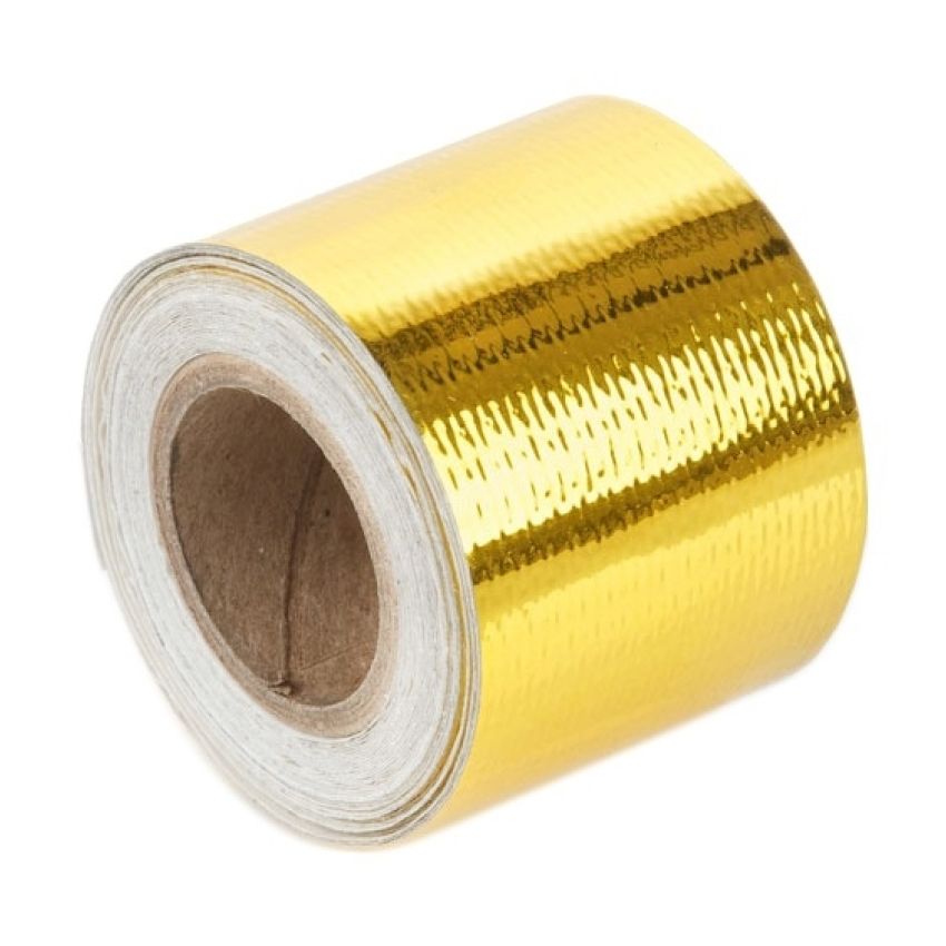 Torque Solution Gold Reflective Heat Tape Universal 2inx30ft