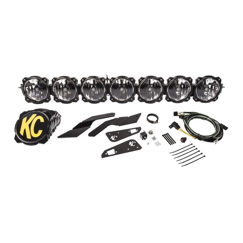 KC HiLiTES Can-Am X3 45in. Pro6 Gravity LED 7-Light 140w Combo Beam Overhead Light Bar System