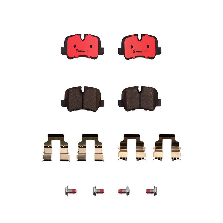 Brembo P44019N Premium NAO Ceramic OE Equivalent Pad