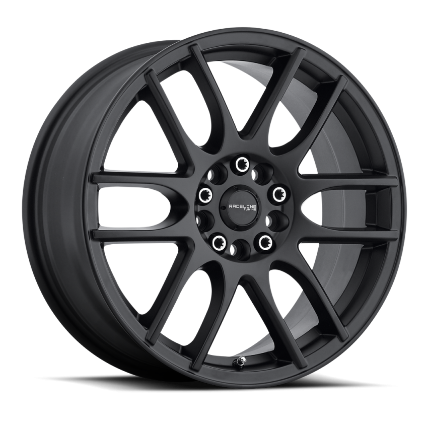 Raceline 141B Mystique 15x7in / 4x100/4x108 BP / 40mm Offset / 72.62mm Bore - Satin Black Wheel