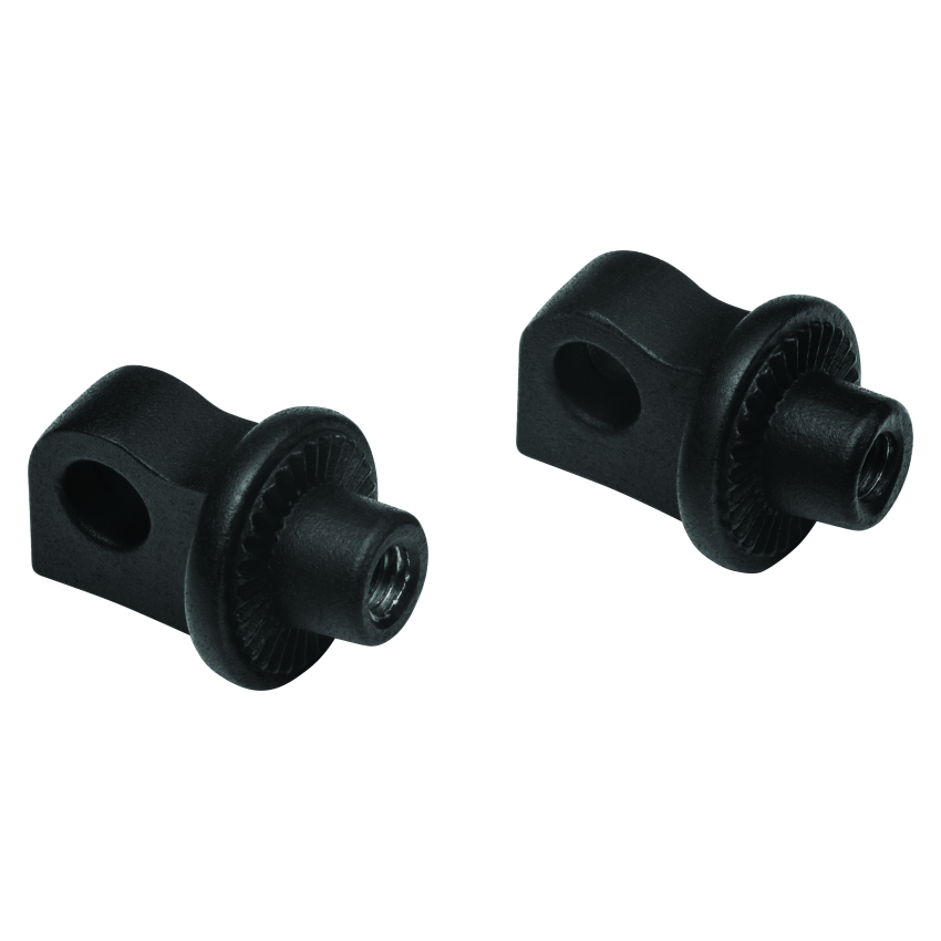 Kuryakyn 8898 Splined Peg Adaptors Satin Black