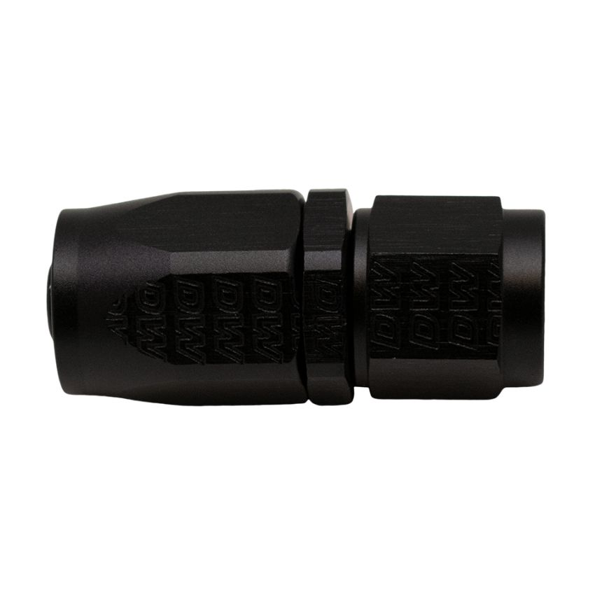 DeatschWerks 6AN Female Swivel Strait Hose End CPE - Anodized Matte Black