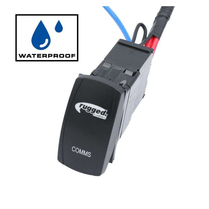 Rugged Radios PH-MS-WP Rocker Power Switch for Waterproof Mobile Radios and Rugged Intercoms