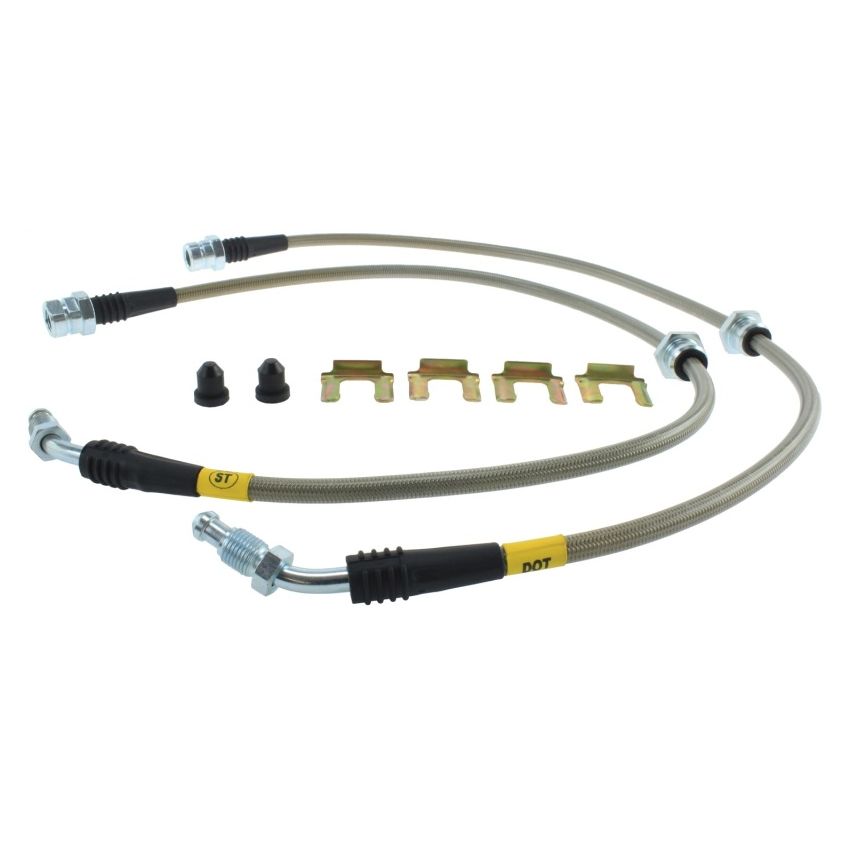 Stoptech 950.33013 04 VW Golf R32 AWD Front Stainless Steel Brake Line Kit